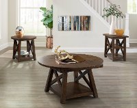 Cherry Brown Chair Side Table - Cherry-3