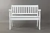 Artisan Weathered White Craft Slat Back Storage Bench