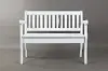 Artisan Weathered White Craft Slat Back Storage Bench