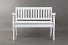 Weathered White Craft Slat Back Storage Bench - Artisan