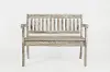 Artisan Washed Gray Craft Slat Back Storage Bench