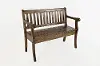 Dakota Oak Craft Slat Back Storage Bench - Artisan