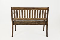 Dakota Oak Craft Slat Back Storage Bench - Artisan-2