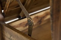 Dakota Oak Craft Slat Back Storage Bench - Artisan-4