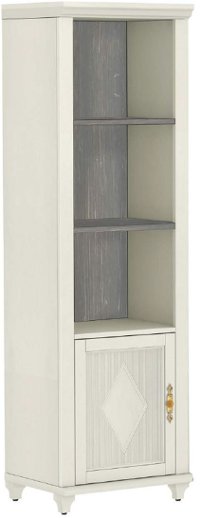 Contemporary White Bookcase