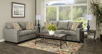 Contemporary Stone Gray 7 Piece Living Room Set - Gavin-2