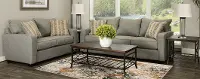 Gavin Contemporary Stone Gray 7-Piece Living Room Set