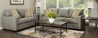 Stone Gray 7 Piece Living Room Set with Sofa Bed - Gavin