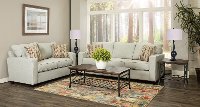 Contemporary Sky Gray 7 Piece Living Room Set - Gavin-2