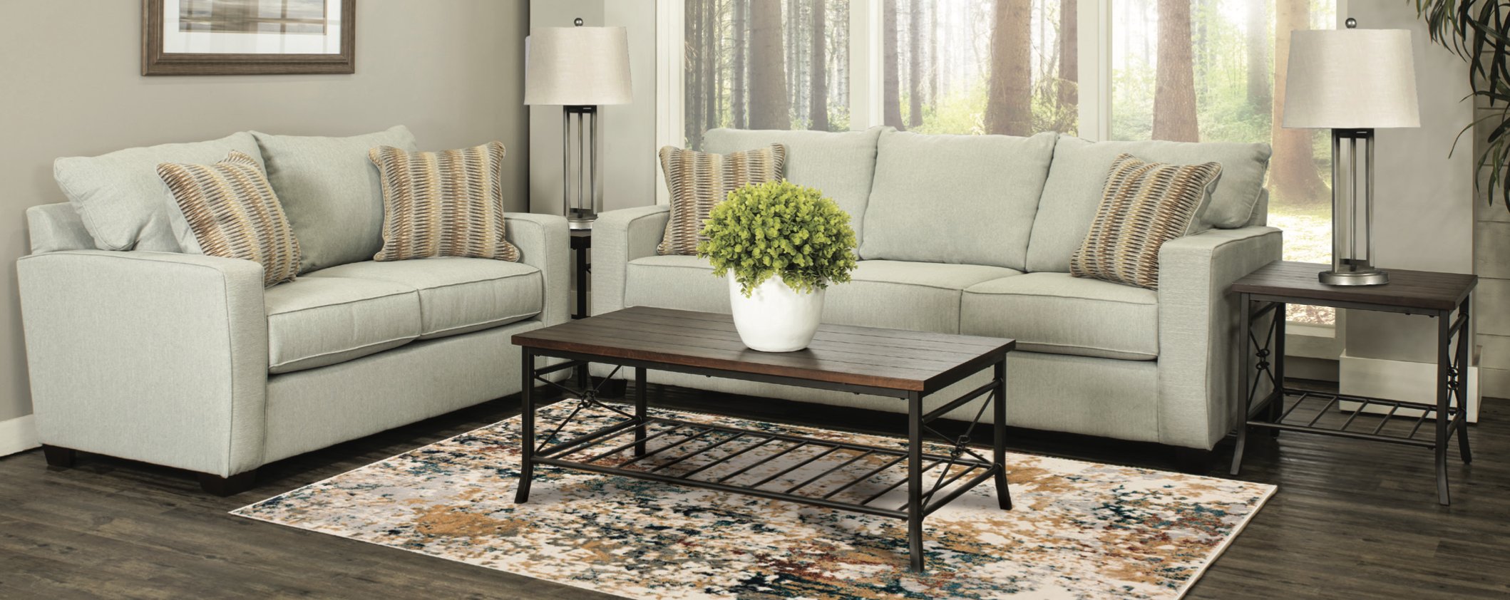 Gavin Sky Gray 7 Piece Living Room Set-1