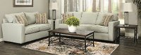 Sky Gray 7 Piece Living Room Set with Sofa Bed - Gavin