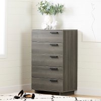 12226 Gray Maple 5 Drawer Chest - Cavalleri