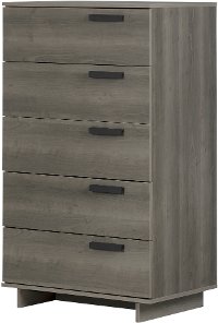 12226 Gray Maple 5 Drawer Chest - Cavalleri-2