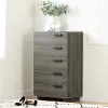 12226 Gray Maple 5 Drawer Chest - South Shore
