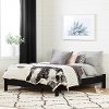 12237 Modern Black Full Platform Bed - Cavalleri