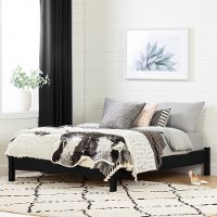 12237 Modern Black Full Platform Bed - Cavalleri