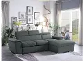 Ferriday Pullout Sofa Bed with Storage Chaise