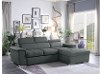 Gray Sectional Sofa with Pullout Sofa Bed and Right-Side Storage Chaise - Ferriday