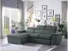 Ferriday Gray Sectional with Pullout Sofa Bed and Storage