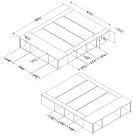 12278 Pale Gray Queen Platform Storage Bed with Baskets - Avilla-6