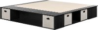 12104 Contemporary Black Platform King Storage Bed - Flexible-4