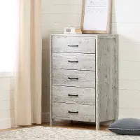 11897 Contemporary Rustic Seaside Pine Chest of Drawers - Gravity