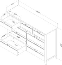 11880 Rustic Seaside Pine Dresser - Lionel-5