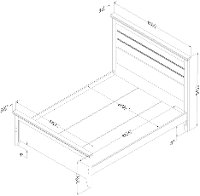 12283 Rustic Seaside Pine Queen Bed - Lionel-7