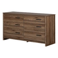 11936 Modern Walnut 6 Drawer Dresser - Tao-2