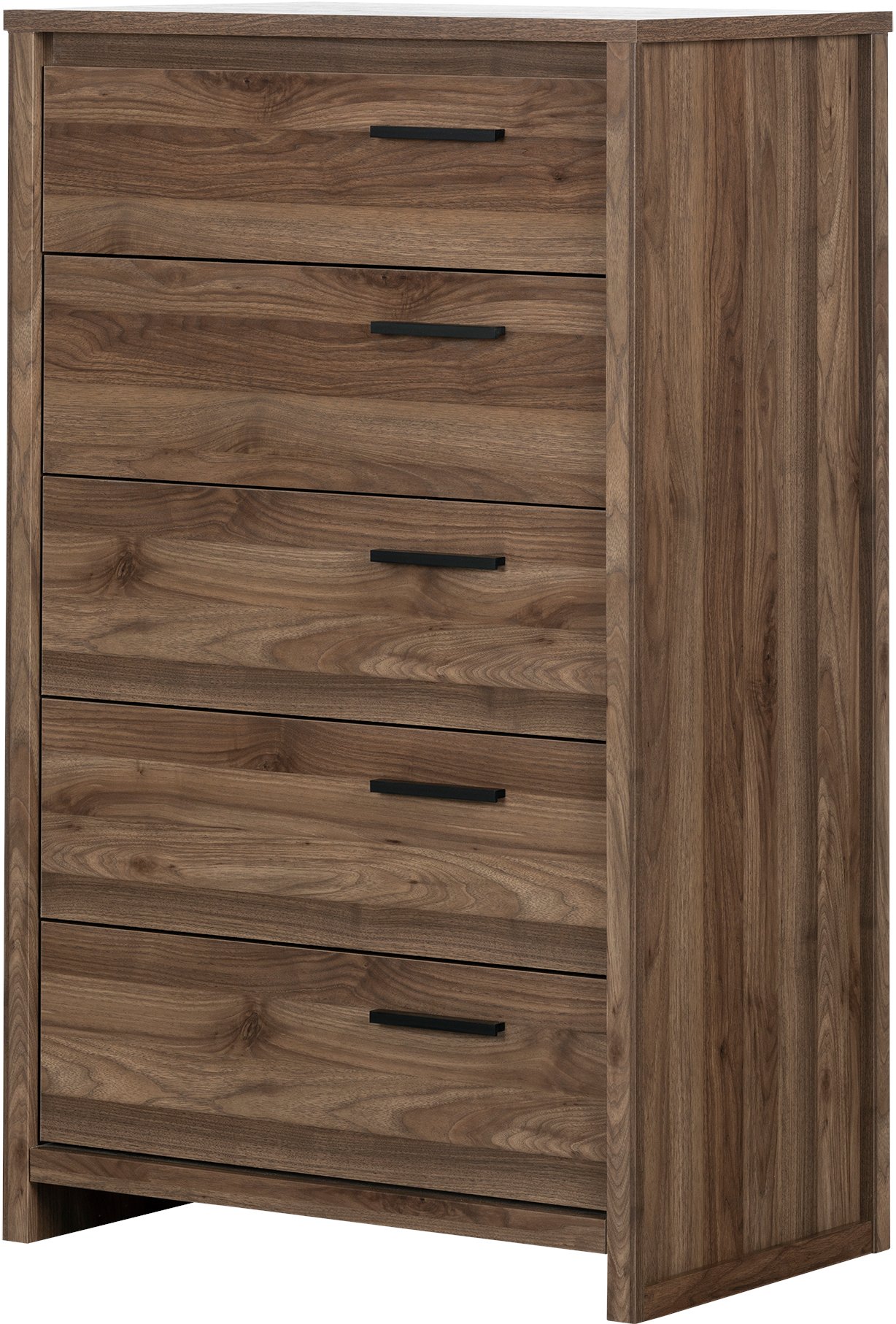 11937 Modern Walnut 5 Drawer Chest - Tao-2