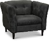 CB09CA Contemporary Black Leather Chair - Ivan