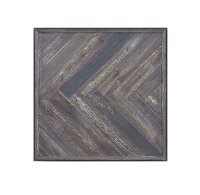 Driftwood Gray End Table with Herringbone Top - Aspen Court-2