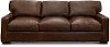 Contemporary Brown Leather Sofa - Native
