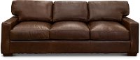 Contemporary Brown Leather Sofa - Native