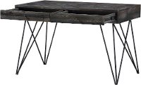 Dark Brown Herringbone Writing Desk - Aspen Court-3