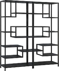 Modern 8 Shelf Bookcase with 8 Shelves - Aspen Court-2