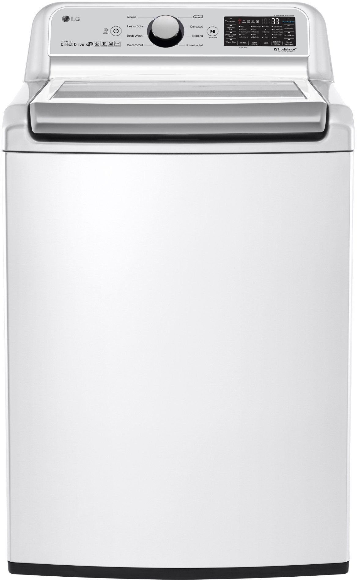 WT7300CW LG 5.0 cu. ft. Top Load Washer with TurboWash3D - White-1