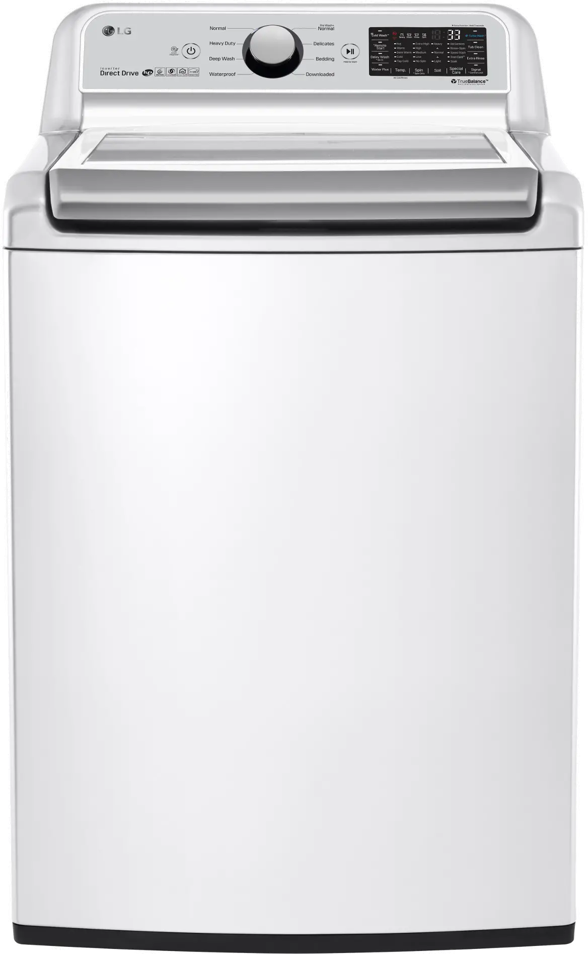 WT7300CW LG 5.0 cu. ft. Top Load Washer with TurboWash3D - White-1