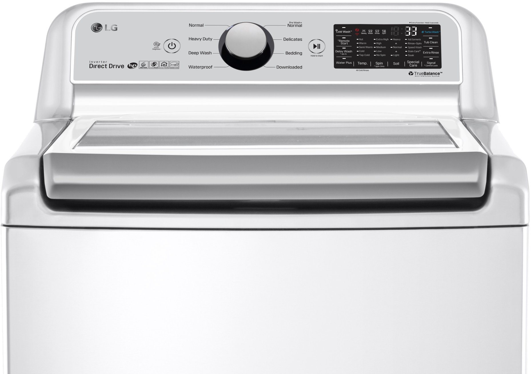 WT7300CW LG 5.0 cu. ft. Top Load Washer with TurboWash3D - White-2