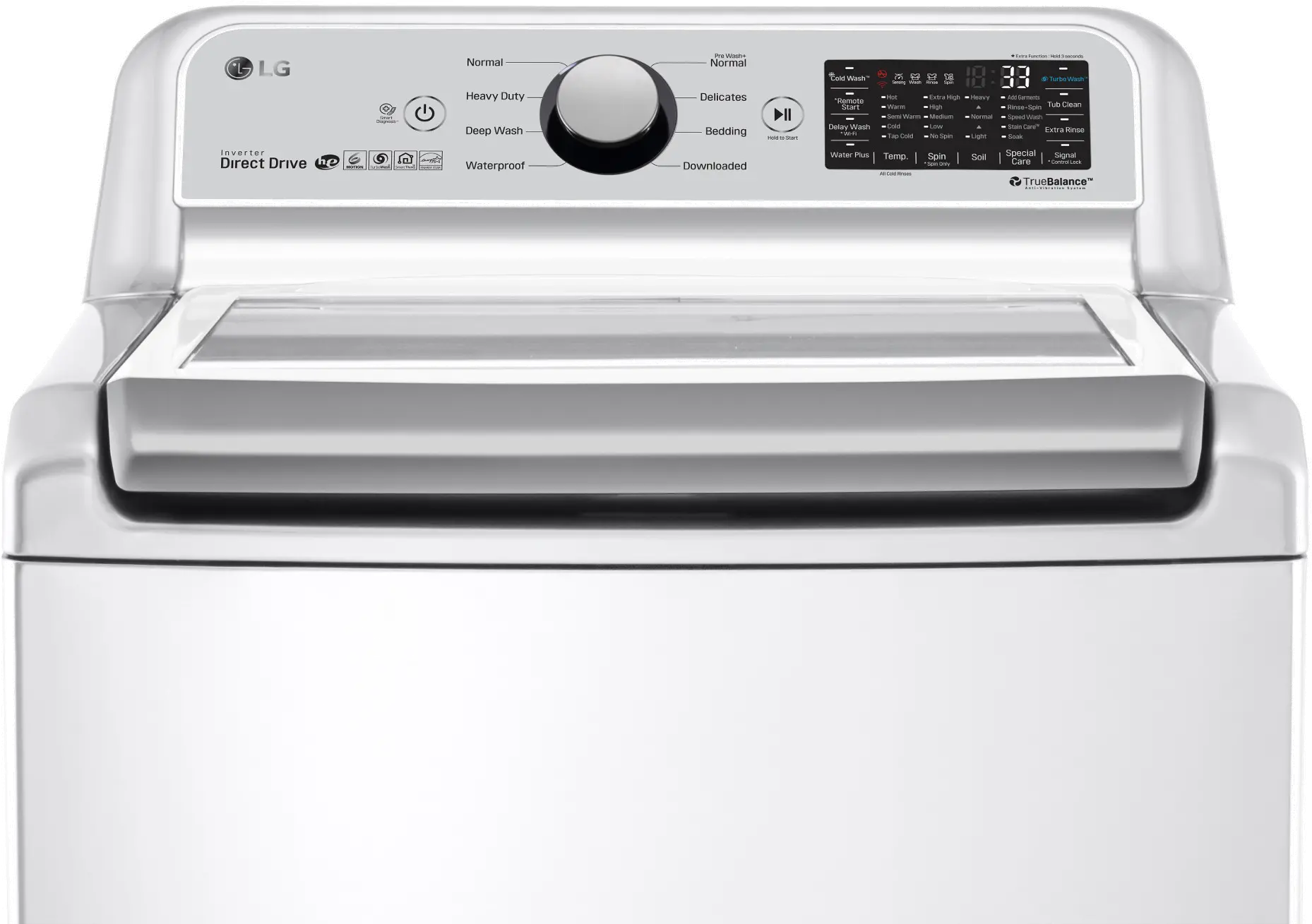WT7300CW LG 5.0 cu. ft. Top Load Washer with TurboWash3D - White-2