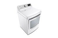 DLE7300WE LG Rear Control Electric Dryer with Sensor Dry - 7.3 cu.ft. White-2