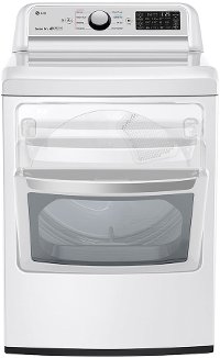 DLE7300WE LG Rear Control Electric Dryer with Sensor Dry - 7.3 cu.ft. White-5