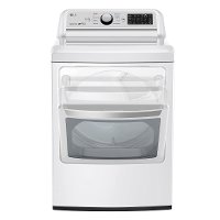 DLG7301WE LG Rear Control Gas Dryer with Sensor Dry - 7.3 cu.ft. White-3