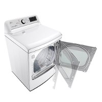 DLG7301WE LG Rear Control Gas Dryer with Sensor Dry - 7.3 cu.ft. White-5