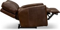 Contemporary Brown Leather Power Recliner - Native-2