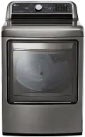 DLE7300VE LG Rear Control Electric Dryer with Sensor Dry - 7.3 cu.ft. Graphite Steel
