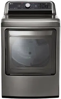 DLE7300VE LG Rear Control Electric Dryer with Sensor Dry - 7.3 cu.ft. Graphite Steel
