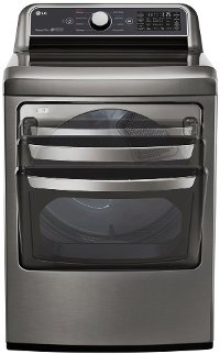 DLE7300VE LG Rear Control Electric Dryer with Sensor Dry - 7.3 cu.ft. Graphite Steel-3