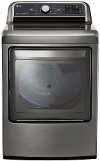 DLG7301VE LG Rear Control Gas Dryer with Sensor Dry - 7.3 cu.ft. Graphite Steel