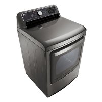 DLG7301VE LG Rear Control Gas Dryer with Sensor Dry - 7.3 cu.ft. Graphite Steel-3